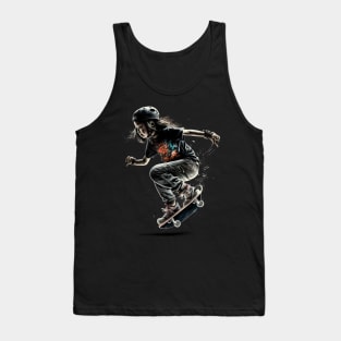 skater girl clothes aesthetic egirl skating Tank Top